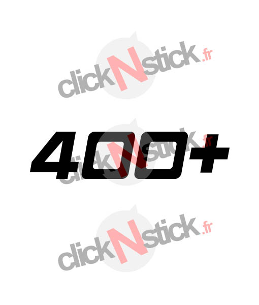 sticker 400+ cv puissance