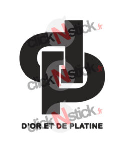 D'or et de Platine logo Jul sticker