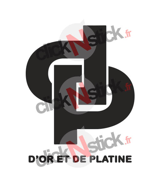 D'or et de Platine logo Jul sticker