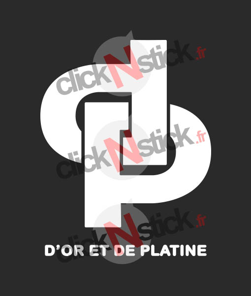 D'or et de Platine logo Jul stickers