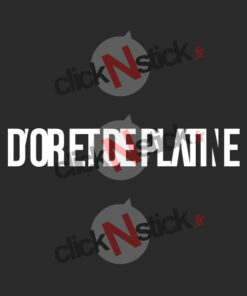 D'or et de Platine logo Jul stickers