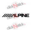 sticker car audio electronic alpine