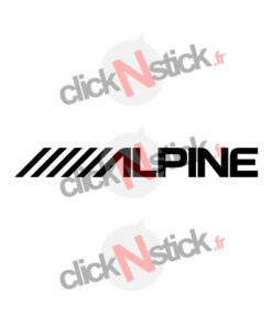 sticker car audio electronic alpine