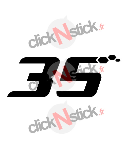 stickers golf 6 GTI édition 35 alvéoles