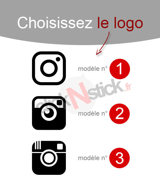 Instagram personnalisé sticker autocollant