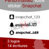 Personnalise ton sticker Snapchat