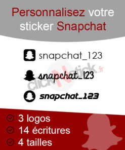 Personnalise ton sticker Snapchat