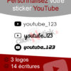 Personnalise ton sticker YouTube