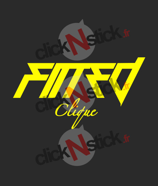 Stickers autocollant Fitted Clique