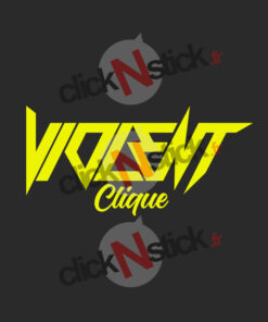 stickers autocollant violent clique tuning