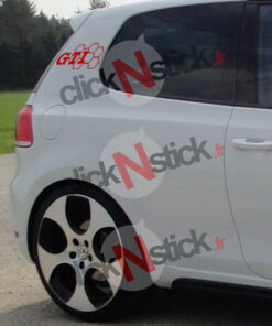 stickers logo golf GTI alvéoles