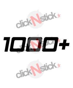 sticker 1000+ cv puissance