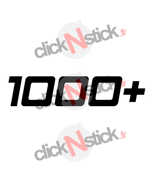 sticker 1000+ cv puissance