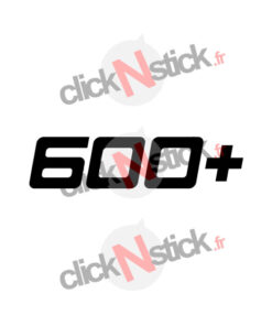 sticker 600+ cv puissance