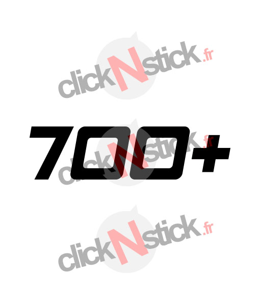 sticker 700+ cv puissance