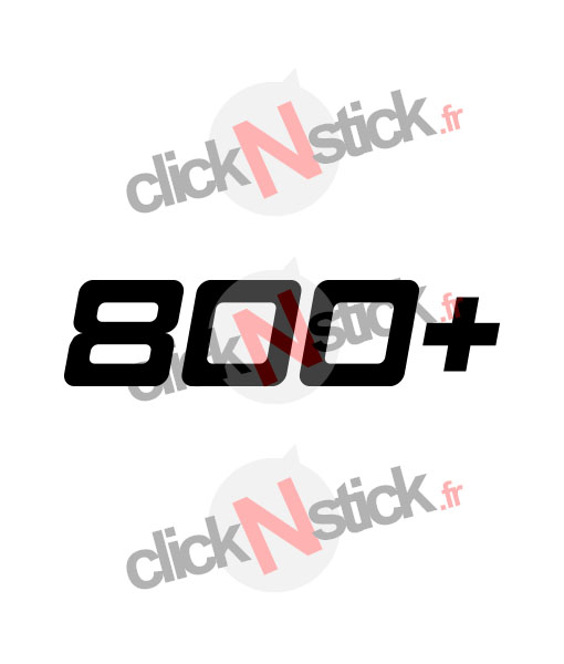 sticker 800+ cv puissance