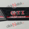 Sticker de calandre Performance personnalisé pour golf 7 GTI Perf