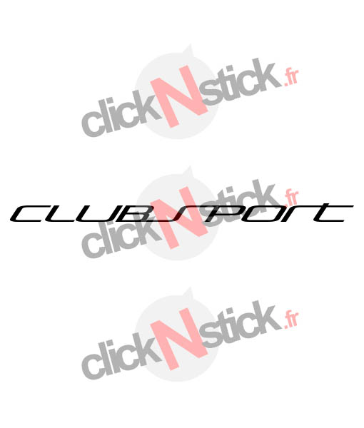 Sticker clubsport personnalisé golf 7 GTI