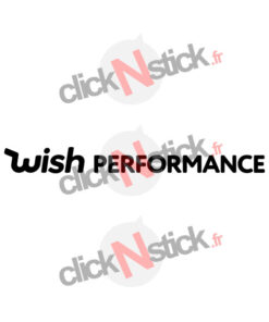Sticker humoristique Wish Performance