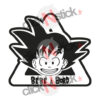 Sticker bébé à bord dragon ball son goku pour fond clair