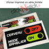 Sticker cerveau OFF Mode sanglier ON