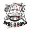 Sticker bébé à bord de Toga Himiko de My Hero Academia pour surface de pose claire