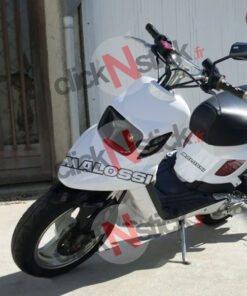 Sticker autocollant Malossi racing texte en contour lettrage scooter