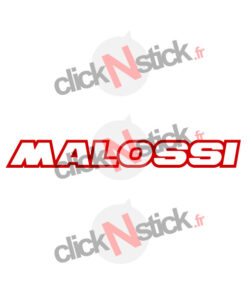 Sticker Malossi racing texte contour lettrage scooter