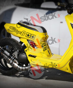 Stickers autocollants stage6 racing scooter lettrage texte contour