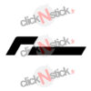 Sticker Racing Line R line pièce performance vag