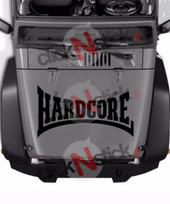 sticker adhésif logo hardcore thunderdome gabber sur capot de voiture