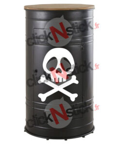 stickers crane tête de mort albator harlock exemple sur fut