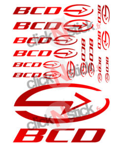 Planche de 14 autocollants BCD tuning pour scooter et moto nitro aerox bw's booster spirit tmax yamaha mbk