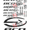 Planche de stickers BCD tuning pour scooter et moto booster nitro tmax