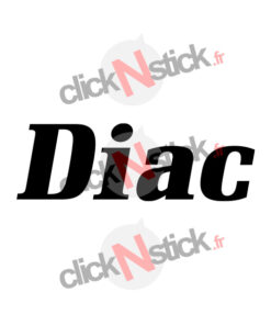 Sticker Diac écrit en italique Renault sport rallye