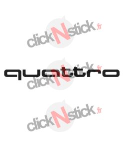 Sticker autocollant audi quattro 4 roues motrices
