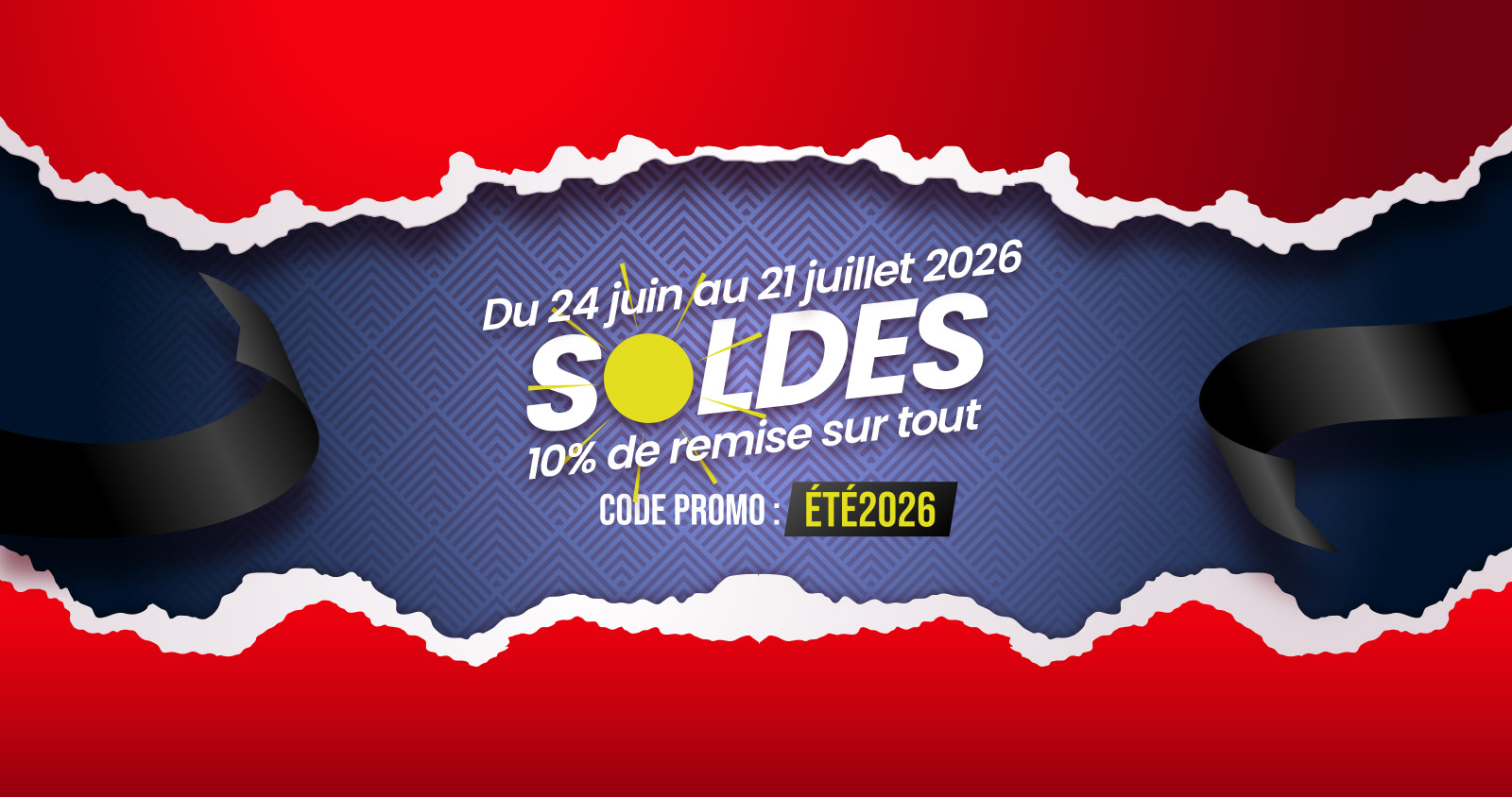 Soldes d'été 2026 sur tous les stickers. Code promo = été2026 valable sure tout le site