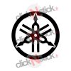 Sticker autocollant logo circulaire rond Yamaha moto