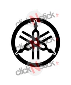 Sticker autocollant logo circulaire rond Yamaha moto